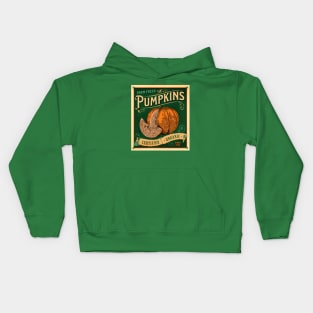 Vintage Pumpkin Patch Farm Sign - Halloween Thankgiving Vibes Kids Hoodie